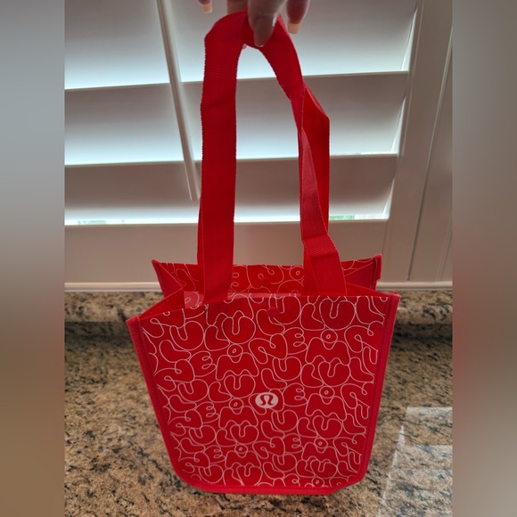 lululemon athletica Handbags - Lululemon reusable SMALL Tote | Red